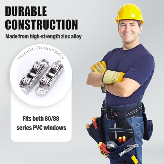 2025 Neues Upgrade80/88 Riemenscheibe aus Zinklegierung für PVC-Fenster und -Türen